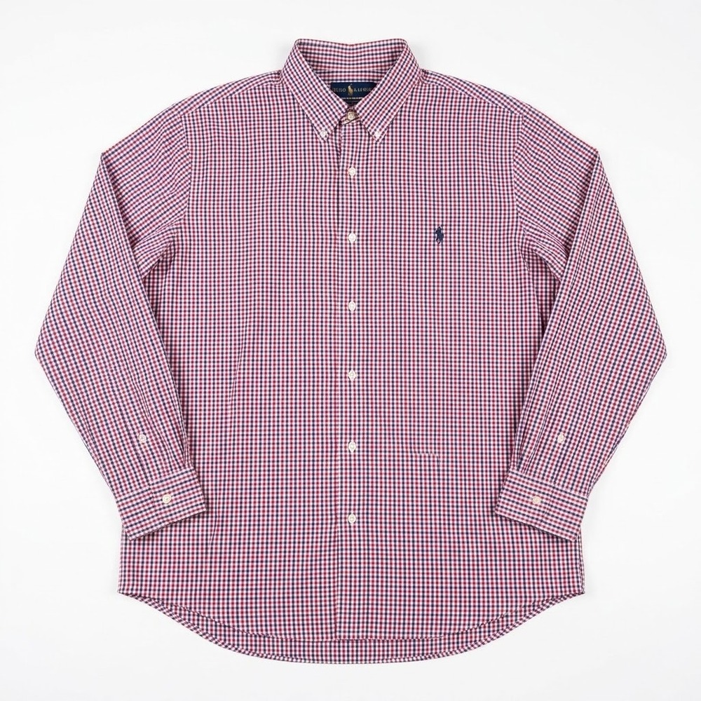 Polo Ralph Lauren Performance Gingham Shirt Mens 3XLT Red White Blue Check NWT
